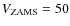 $V_{\rm ZAMS} = 50$