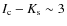 $I_{\rm c}-K_{\rm s} \sim 3$