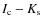 $I_{\rm c}-K_{\rm s}$
