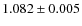 $1.082 \pm 0.005$