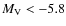 $M_{\rm V} < -5.8$