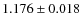 $1.176 \pm 0.018$