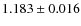 $1.183 \pm 0.016$
