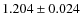 $1.204 \pm 0.024$