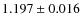 $1.197 \pm 0.016$
