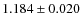 $1.184 \pm 0.020$