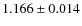 $1.166 \pm 0.014$