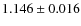 $1.146 \pm 0.016$