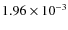 $1.96 \times 10^{-3}$