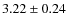 $3.22 \pm 0.24$