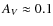 $A_V \approx 0.1$