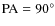 $\rm PA=90^{\circ }$