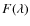 $F(\lambda)$