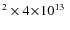 $^2 \times 4\!\times\!10^{13}~$