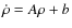 $\dot\rho=A\rho+b$