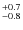 $^{\rm +0.7}_{\rm -0.8}$