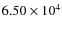 $6.50\times10^{4}$