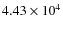 $4.43\times10^{4}$