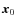 ${\vec x}_0$