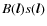 $B(\vec{l}) s(\vec{l})$