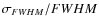 $\sigma_{FWHM}/{FWHM}$