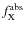 $f_{\rm X}^{\rm abs}$