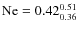 ${\rm Ne}=0.42_{0.36}^{0.51}$