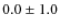 $0.0 \pm 1.0$