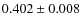 $0.402 \pm 0.008$