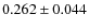 $0.262 \pm 0.044$