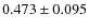 $0.473 \pm 0.095$