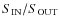 $S_{\rm IN}/S_{\rm OUT}$