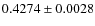 $0.4274 \pm 0.0028$