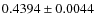$0.4394 \pm 0.0044$