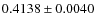 $0.4138 \pm 0.0040 $