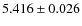 $5.416 \pm 0.026$