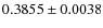 $0.3855 \pm 0.0038$