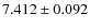 $7.412 \pm 0.092$