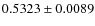 $0.5323 \pm 0.0089$