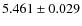 $ 5.461 \pm 0.029 $