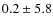 $0.2\pm5.8$