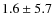 $1.6\pm5.7$