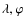 $\lambda,\varphi$