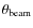 $\theta_{\rm beam}$