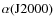 $\alpha (\rm J2000)$