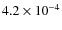 $4.2\times10^{-4}$