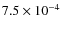 $7.5\times10^{-4}$