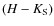 $(H-K_{{\rm S}})$