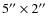 $5''\times2''$