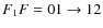 $F_1F=01\rightarrow 12$